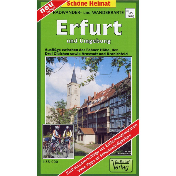 ERFURT UND UMGEBUNG 1 : 35 000 - Wanderkarte