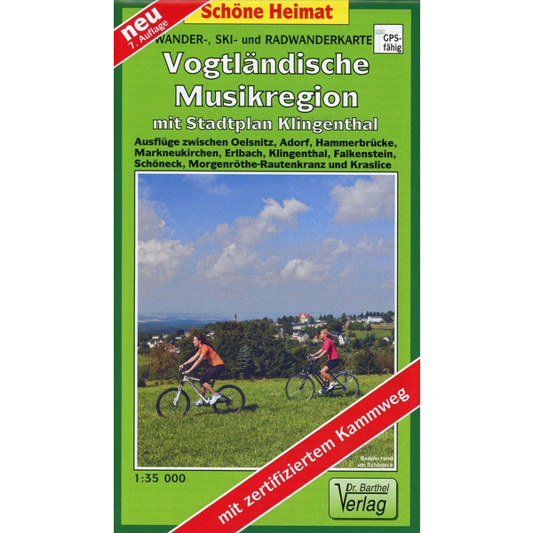 VOGTLÄNDISCHE MUSIKREGION 1 : 35 000. WA - Wanderkarte Ansicht 1