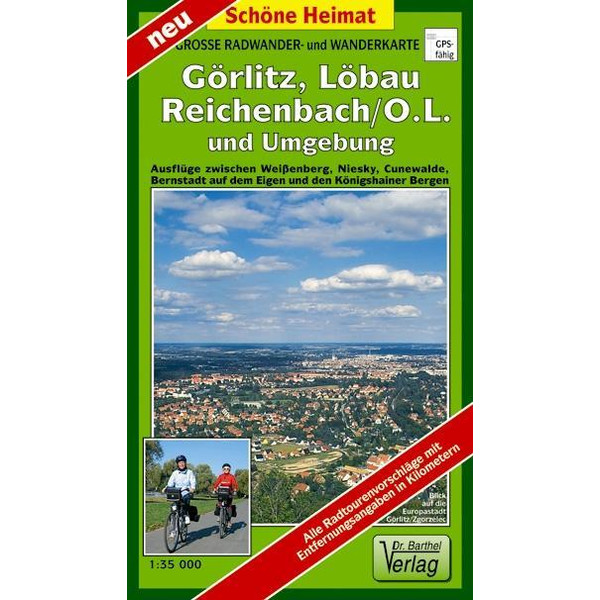 GÖRLITZ, LÖBAU, REICHENBACH/O.L. UND UMGEBUNG - Wanderkarte