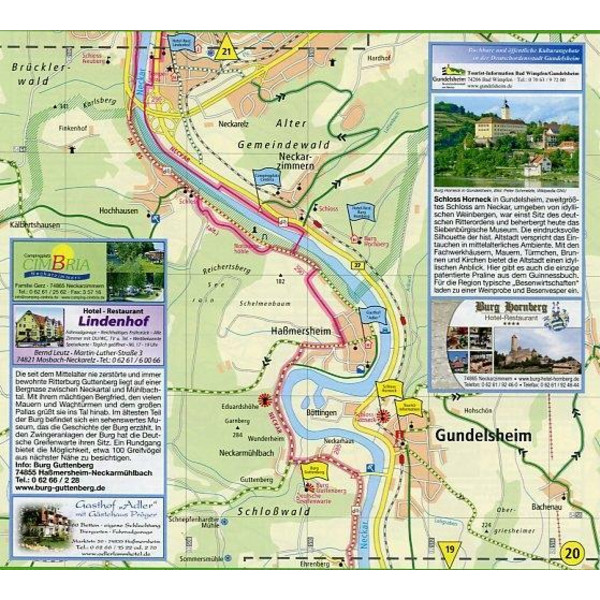 NECKARTAL-RADWEG 1 : 50 000 - Fahrradkarte Ansicht 2