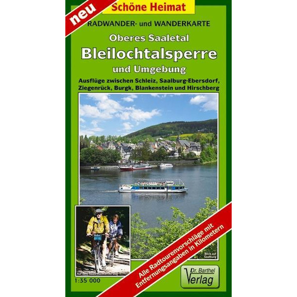 OBERES SAALETAL, BLEILOCHTALSPERRE UND UMGEBUNG - Wanderkarte Ansicht 1