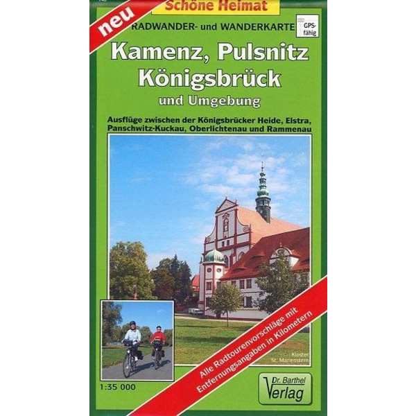 KAMENZ, PULSNITZ, KÖNIGSBRÜCK UND UMGEBUNG - Wanderkarte Ansicht 1