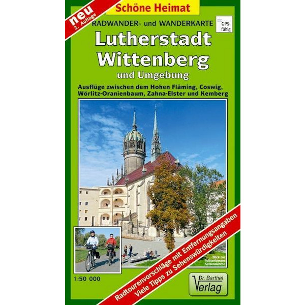 LUTHERSTADT WITTENBERG UND UMGEBUNG - Wanderkarte Ansicht 1