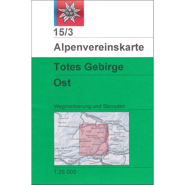 DAV 15/3 TOTES GEBIRGE OST - Wanderkarte Ansicht 1