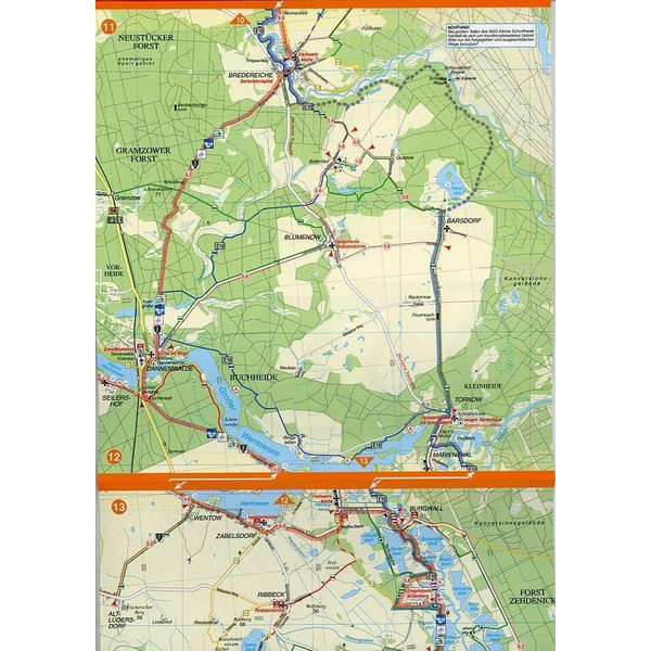 HAVEL-RADWEG 1 : 50 000 RADWANDERKARTE - Wanderkarte Ansicht 2