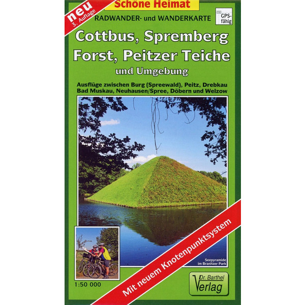 COTTBUS, PEITZER TEICHE UND UMGEBUNG - Wanderkarte