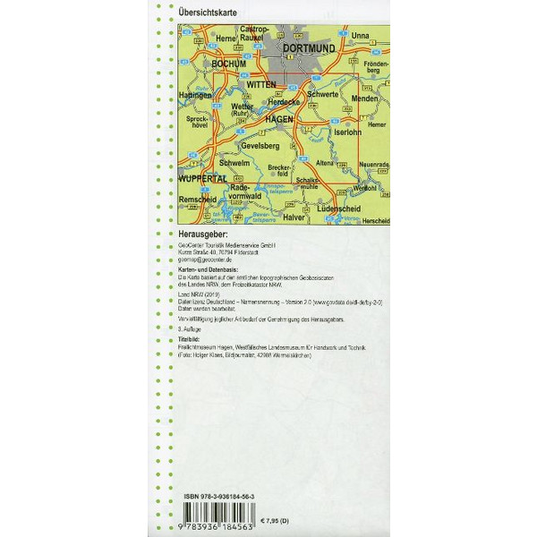 NRW-WANDERKARTE 17 HAGEN, GEVELSBERG 1:25.000 Ansicht 2