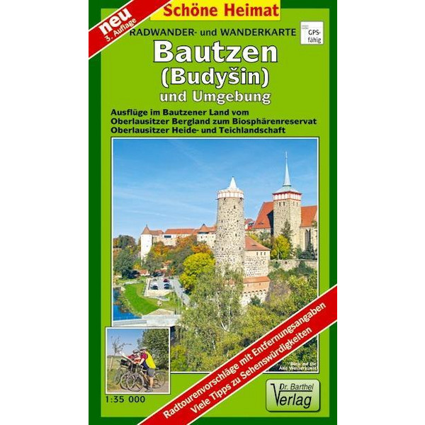 BAUTZEN UND UMGEBUNG 1 : 35 000 - Wanderkarte Ansicht 1