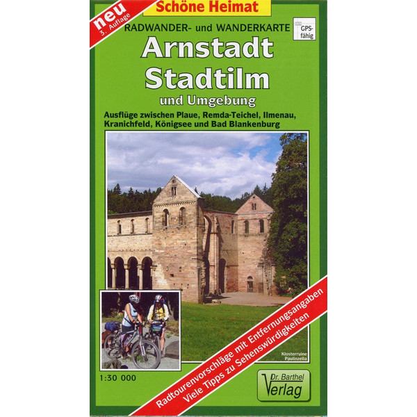 ARNSTADT, STADTILM UND UMGEBUNG 1 : 35 000 - Wanderkarte Ansicht 1