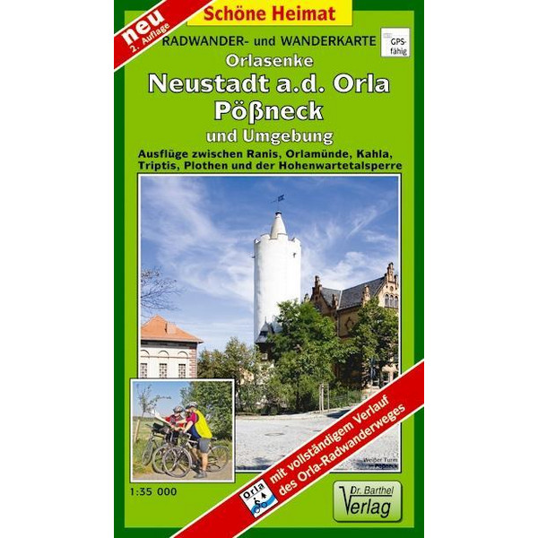 PÖßNECK, NEUSTADT AN DER ORLA UND UMGEBU - Wanderkarte