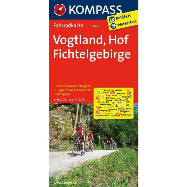 VOGTLAND - HOF - FICHTELGEBIRGE 1 : 70.000 - Fahrradkarte Ansicht 1