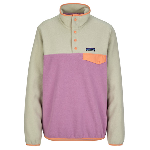 W'S LW SYNCH SNAP-T P/O Damen - Fleecepullover-LIGHT VIOLET