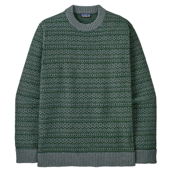 M'S RECYCLED WOOL-BLEND SWEATER Herren - Wollpullover-SNOW SQUAIL: BLUE SAGE