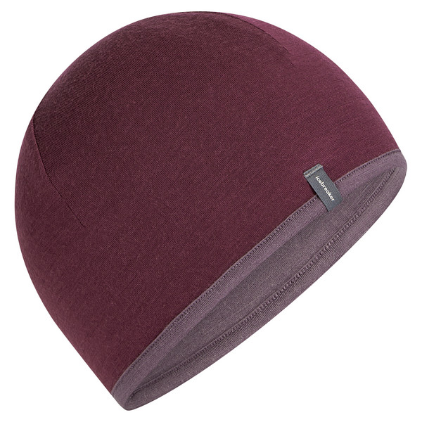 MERINO 200 OASIS REVERSIBLE BEANIE Unisex - Wollmütze-DK BERRY/GREY PLUM