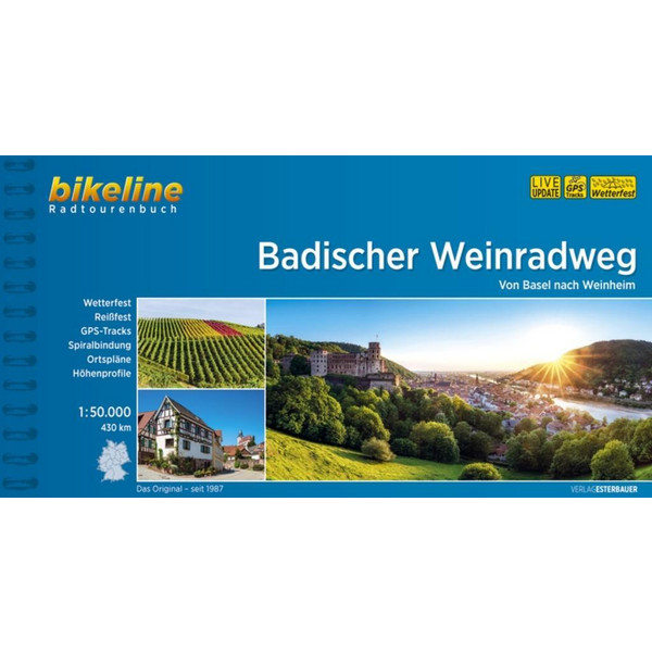 BIKELINE BADISCHER WEINRADWEG - Radwanderführer Ansicht 1