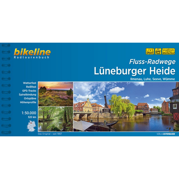 BIKELINE FLUSSRADWEGE LÜNEBURGER HEIDE - Radwanderführer Ansicht 1