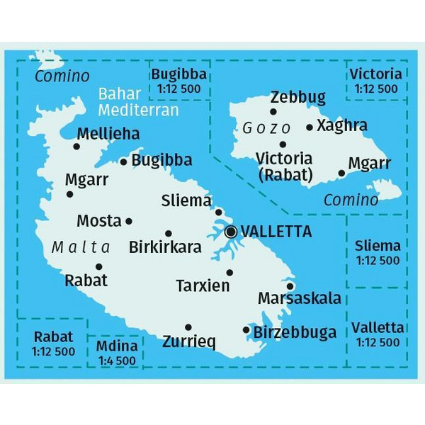 MALTA, GOZO 1:25 000 - Straßenkarte Ansicht 2