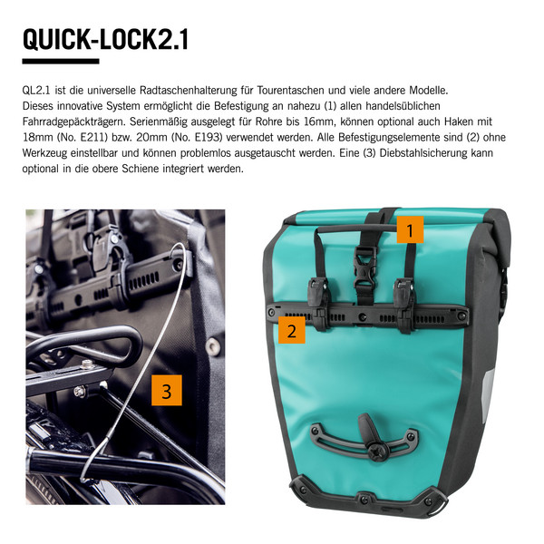 Ortlieb TWIN-CITY URBAN - Fahrradtasche Ansicht 14