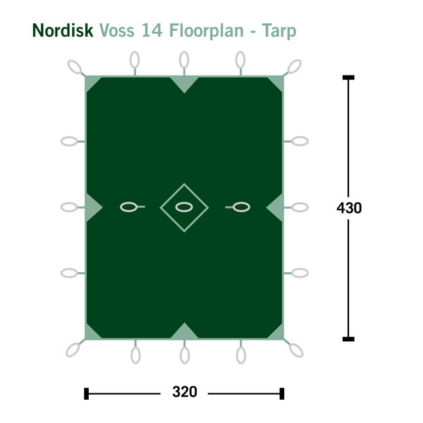 Nordisk VOSS 14 SI TARP - Tarp Ansicht 2
