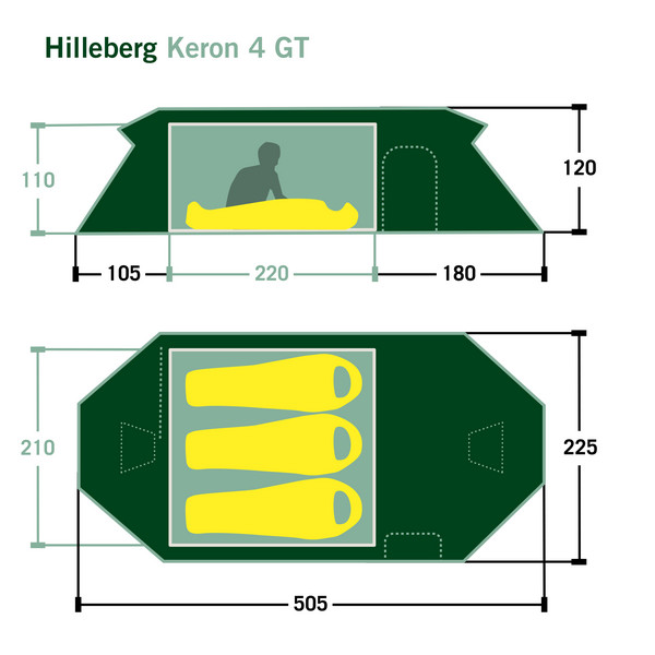 Hilleberg KERON 4 GT - Tunnelzelt Ansicht 2