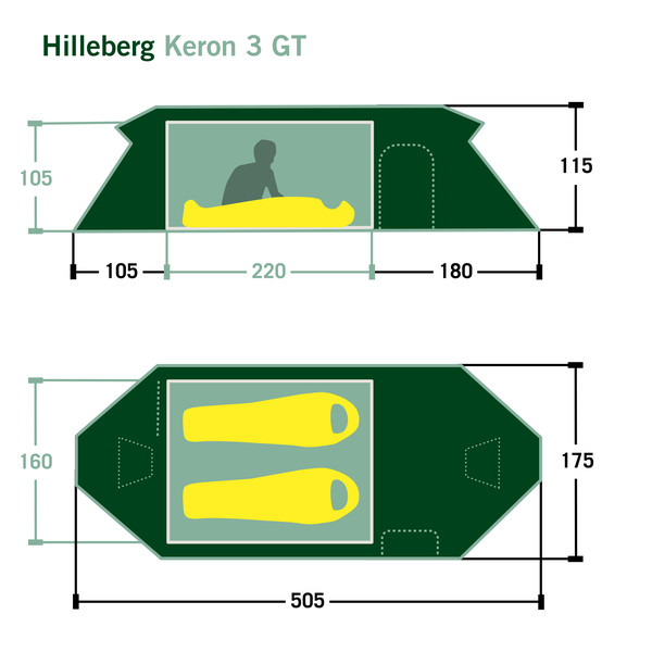 Hilleberg KERON 3 GT - Tunnelzelt Ansicht 2
