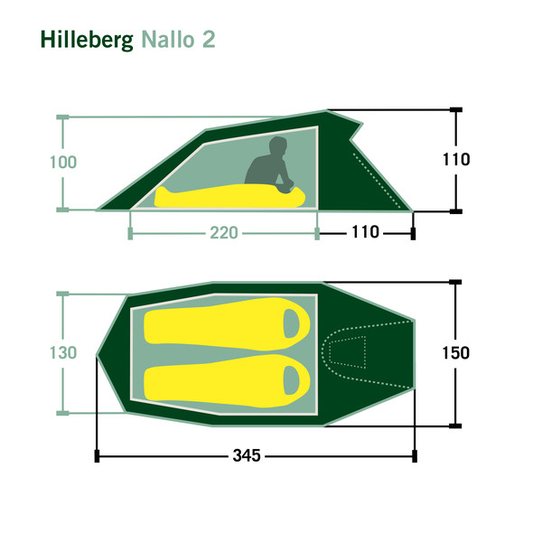 Hilleberg NALLO 2 - Tunnelzelt Ansicht 2