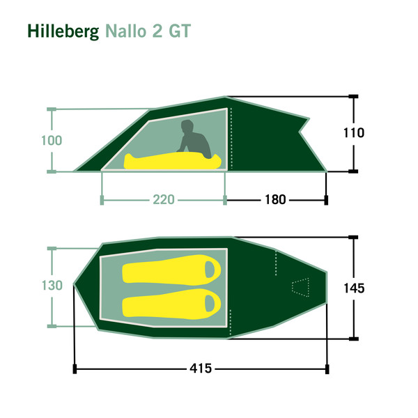 Hilleberg NALLO 2 GT - Tunnelzelt Ansicht 2