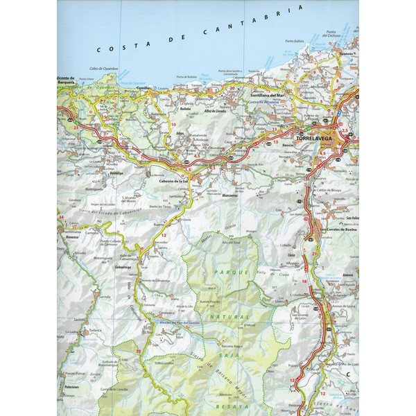 MICHELIN COSTA DE CANTABRIA - Straßenkarte Ansicht 3