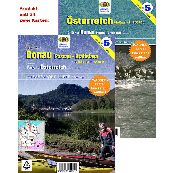 WASSERSPORT-WANDERKARTE ÖSTERREICH - Wanderkarte Ansicht 1