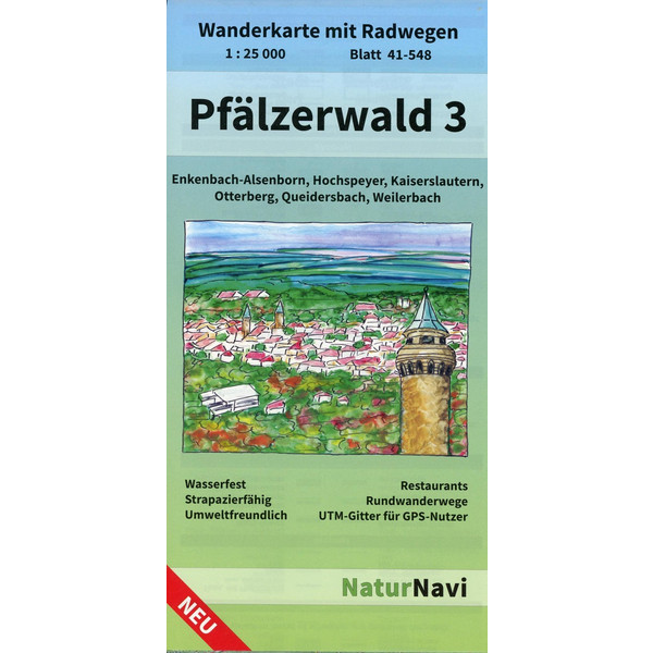 PFÄLZERWALD 3. BLATT 41-548, 1 : 25 000 - Wanderkarte Ansicht 1