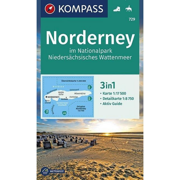 NORDERNEY IM NATIONALPARK NIEDERSÄCHSISC - Wanderkarte