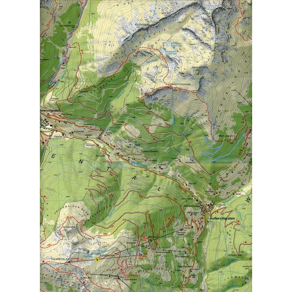 WANDERKARTE 73 VILLGRATENTAL-SILLIAN- PUSTERTAL - Wanderkarte Ansicht 2