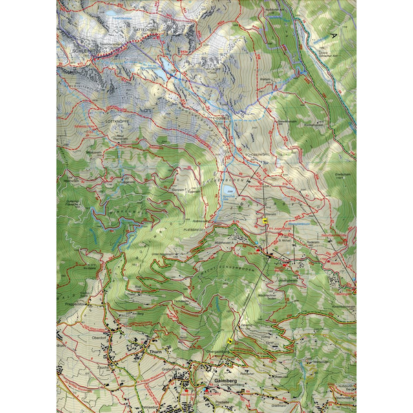 WANDERKARTE 74 LIENZ-SCHOBERGRUPPE-ISELTAL - Wanderkarte Ansicht 2