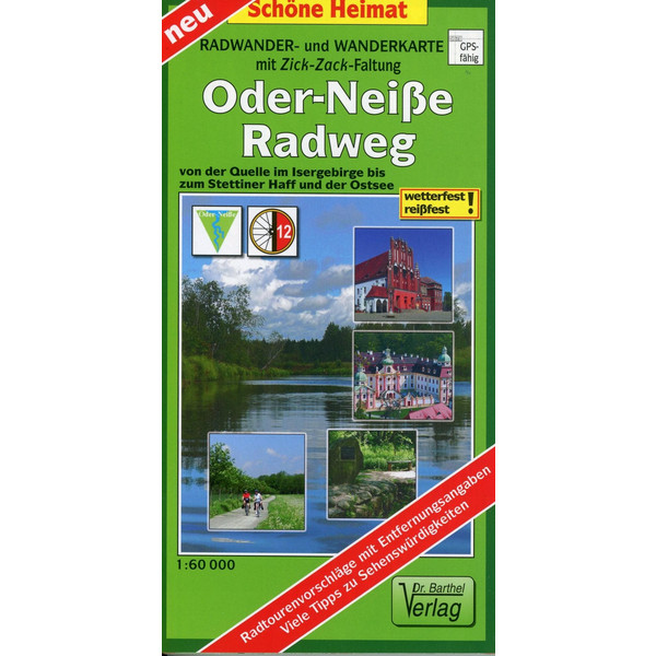 ODER-NEIßE-RADWEG ZICK-ZACK-FALTUNG - Wanderkarte Ansicht 1