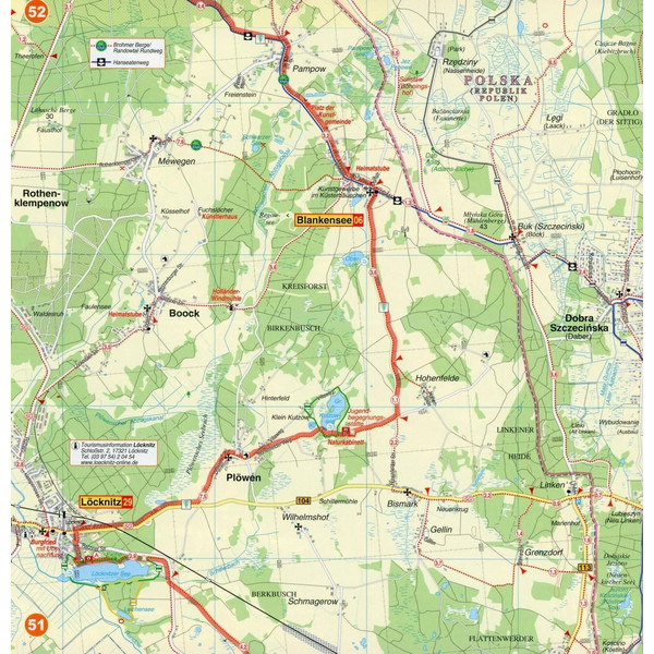 ODER-NEIßE-RADWEG ZICK-ZACK-FALTUNG - Wanderkarte Ansicht 2