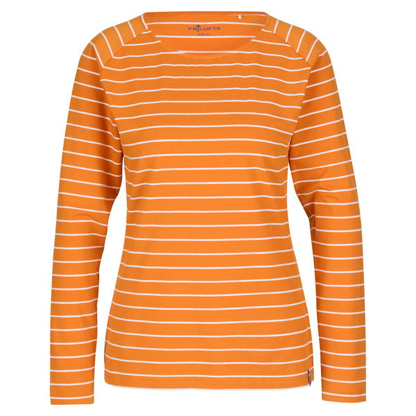 DUNCAN LONGSLEEVE Damen - Funktionsshirt-DESERT SUN/BRIGHT WHITE STRIPE