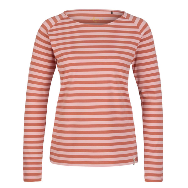 DUNCAN LONGSLEEVE Damen - Funktionsshirt-SILVER PINK/ARAGON STRIPED