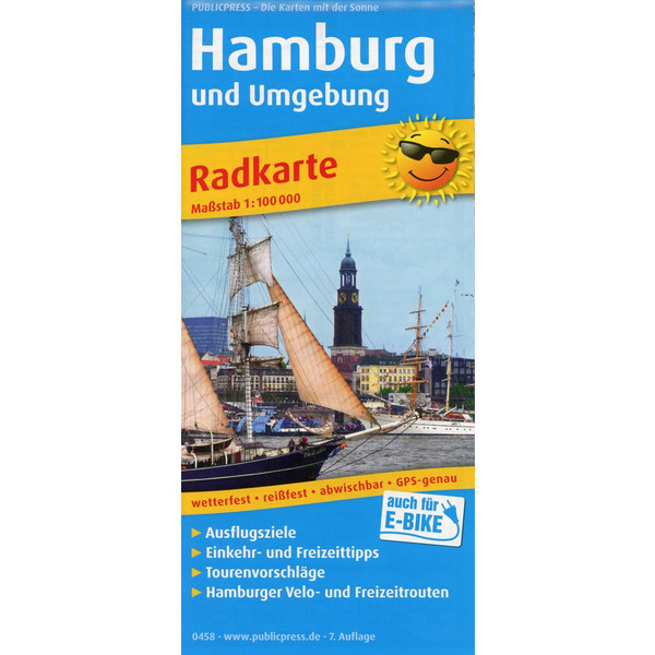 HAMBURG UND UMGEBUNG 1:100 000 - Fahrradkarte Ansicht 1