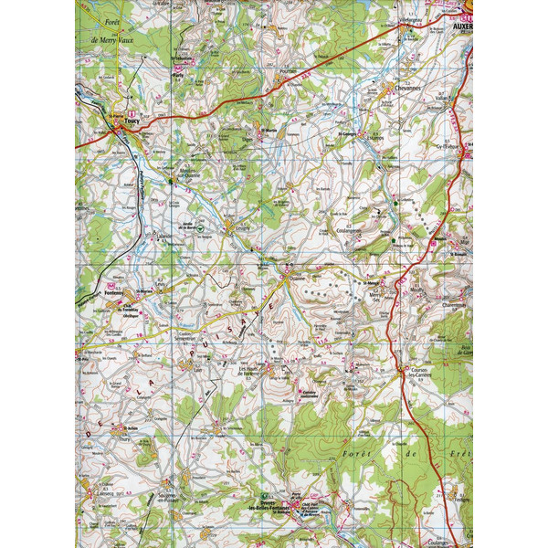 IGN 128 AUXERRE MONTARGIS 1:100 000 - Wanderkarte Ansicht 3