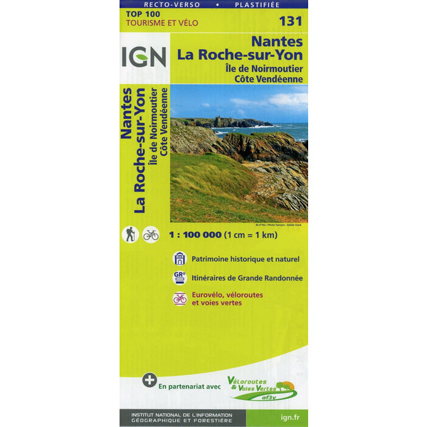 NANTES LA ROCHE SUR YON 1:100 000 - Wanderkarte Ansicht 1