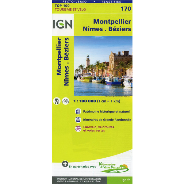 MONTPELLIER.NÎMES.BÉZIERS 1:100 000 - Karte Ansicht 1