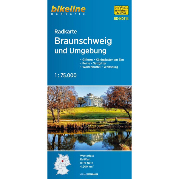BRAUNSCHWEIG UND UMGEBUNG 1 : 75.000 - Fahrradkarte