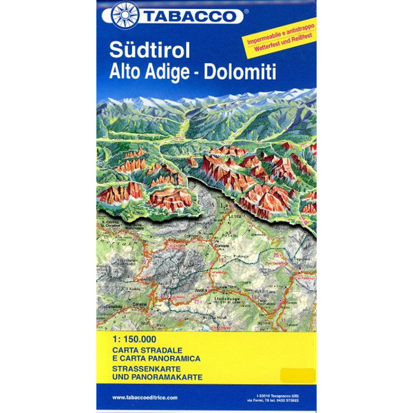 STRASSENKARTE SÜDTIROL -DOLOMITI 1:150 000 - Straßenkarte Ansicht 1