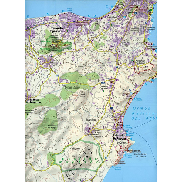 KOKA 248 RHODOS - Wanderkarte Ansicht 4