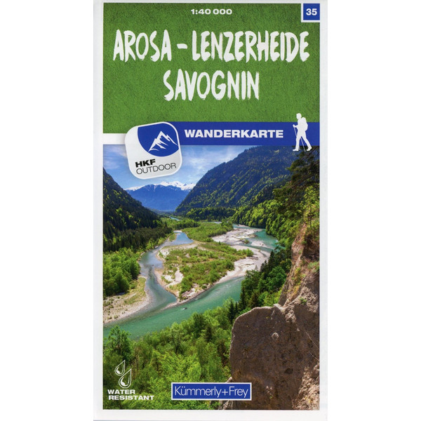 AROSA - LENZERHEIDE - SAVOGNIN 35 WANDERKARTE 1:40 000 MATT - Wanderkarte Ansicht 1