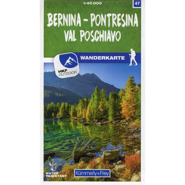 BERNINA - PONTRESINA / VAL POSCHIAVO 47 WANDERKARTE 1:40 000 - Wanderkarte Ansicht 1