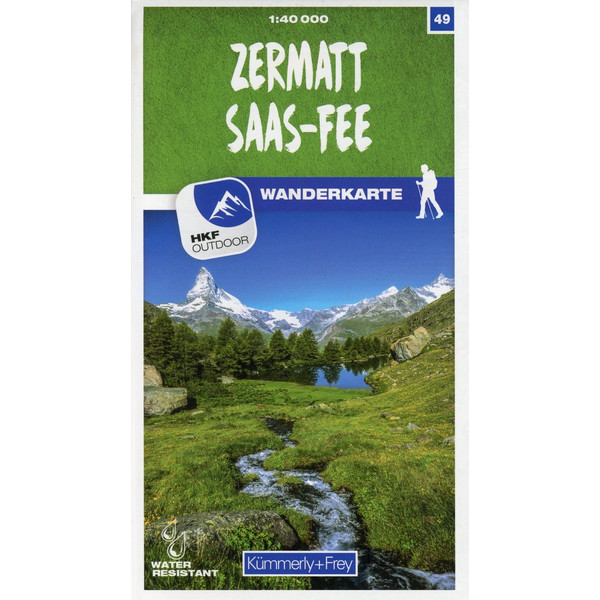 ZERMATT - SAAS-FEE 49 WANDERKARTE 1:40 000 MATT LAMINIERT - Wanderkarte Ansicht 1