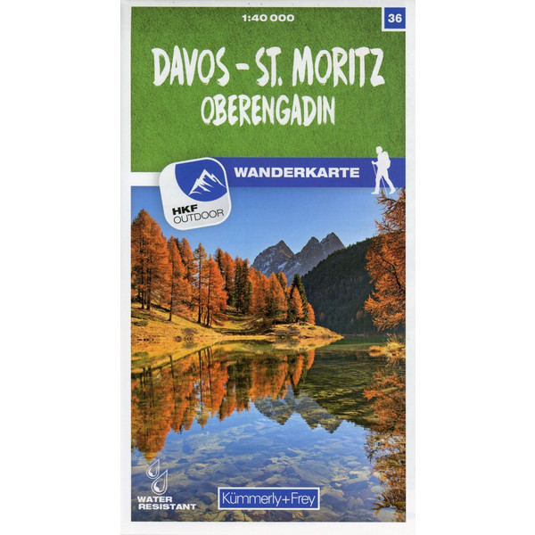 DAVOS - ST. MORITZ / OBERENGADIN 36 WANDERKARTE 1:40 000 MAT - Wanderkarte Ansicht 4