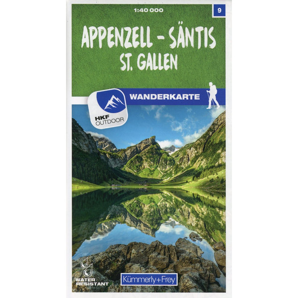 APPENZELL - SÄNTIS / ST. GALLEN 09 WANDERKARTE 1:40 000 MATT - Wanderkarte Ansicht 1