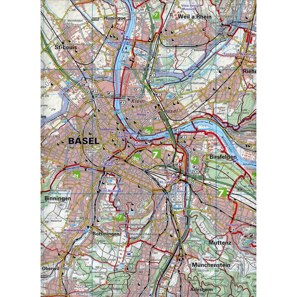 BASEL / SOLOTHURNER JURA 05 WANDERKARTE 1:40 000 MATT LAMINI - Wanderkarte Ansicht 3